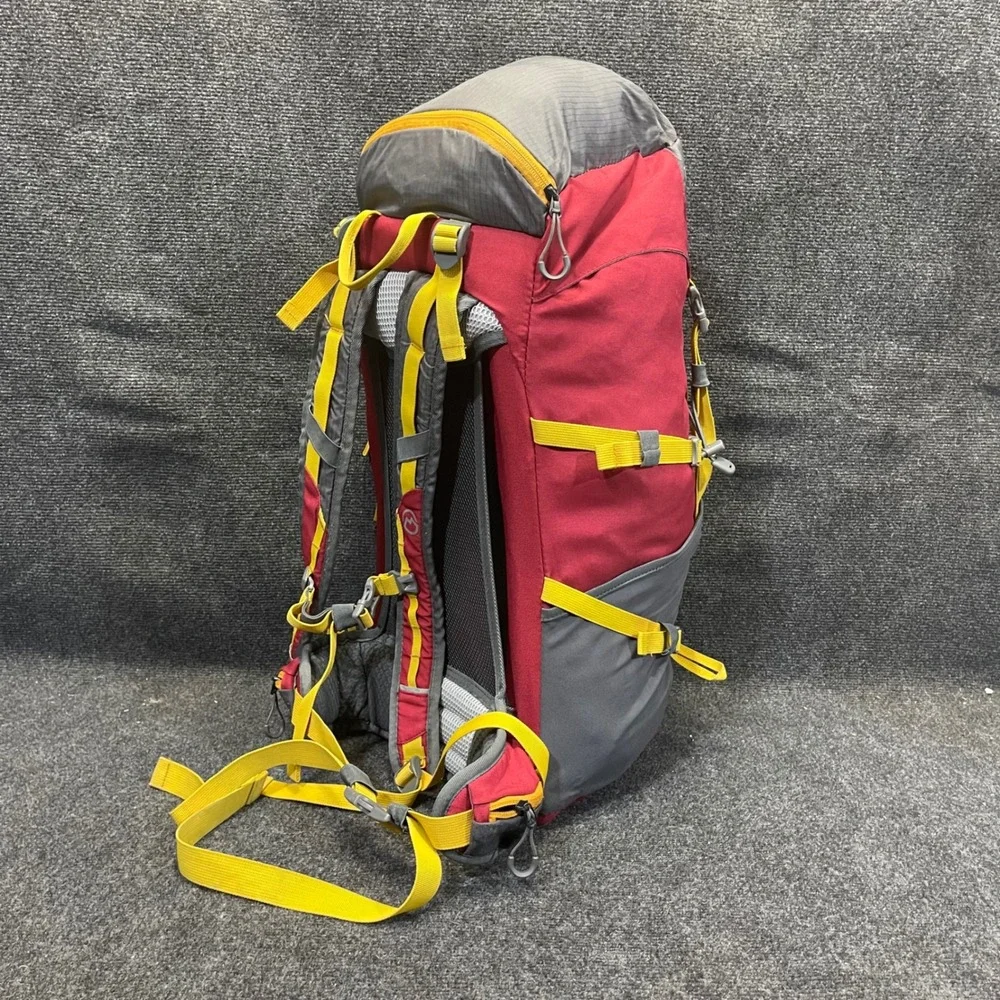 Magellan Outdoors 157542 Red/Grey 40L Technical Frame Hiking Backpack Daypack